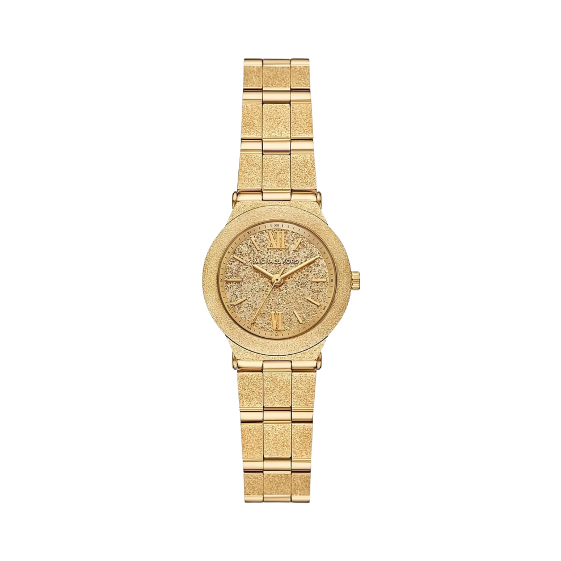 (W) 마이클 코어스 쁘띠 빌리 프로스티드 쿼츠 쓰리핸드 26mm 골드 톤 워치((W) Michael Kors Petite Billie Frosted Quartz Three-Hand 26mm Gold Tone Watch)