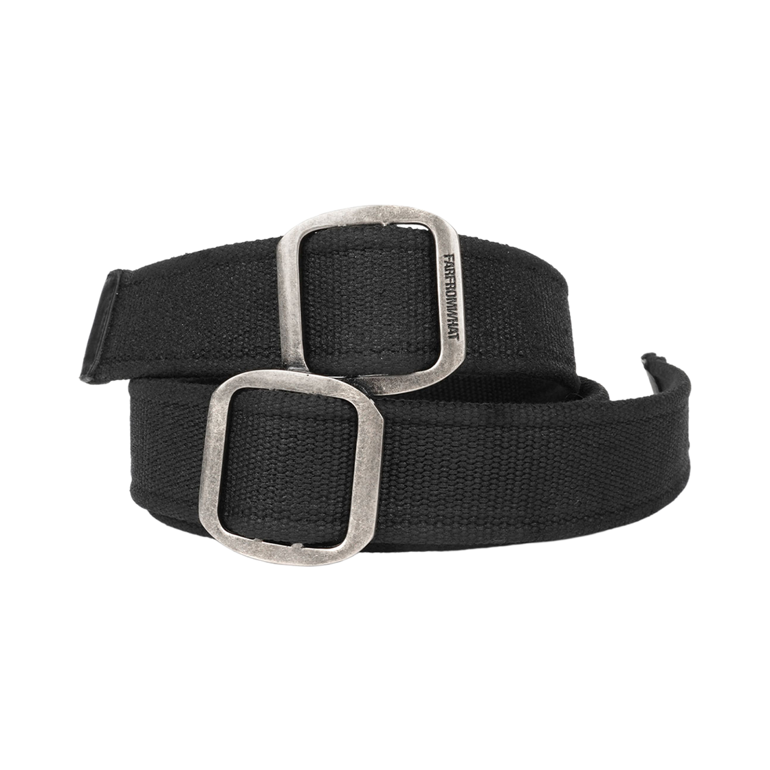 파프롬왓 코티드 더블 버클 우븐 벨트(Farfromwhat Coated Double Buckle Woven Belt)