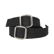 Farfromwhat Coated Double Buckle Woven Belt