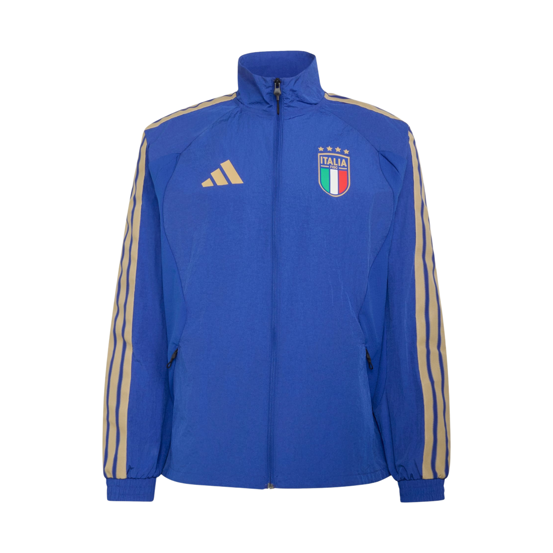 JY9602 Adidas Italy Home Anthem Jacket Bold Blue - KR Sizing (Non Marking Ver.)