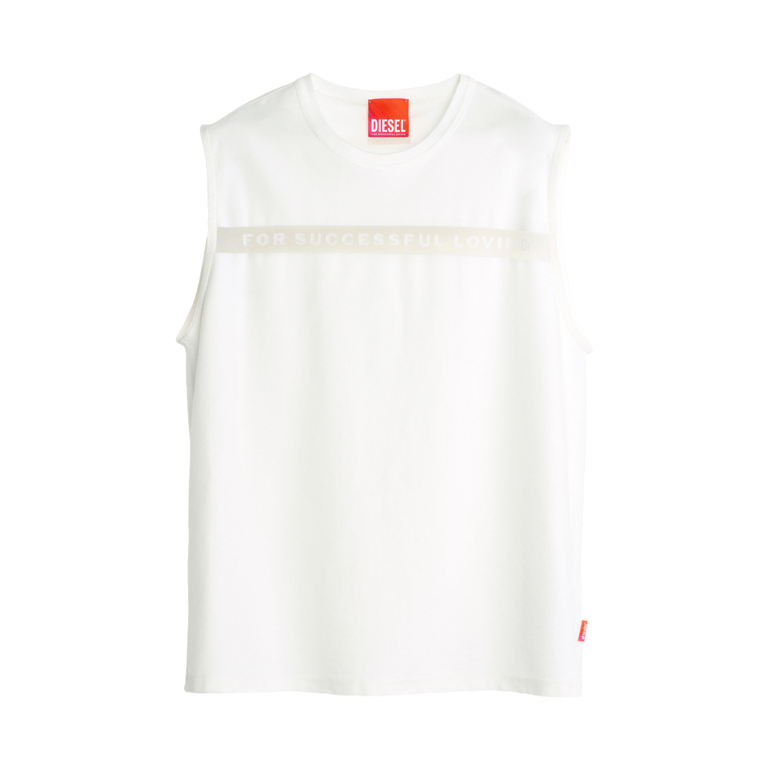 P018040SPDX-100 Diesel Tank Top with For Successful Loving Logo White