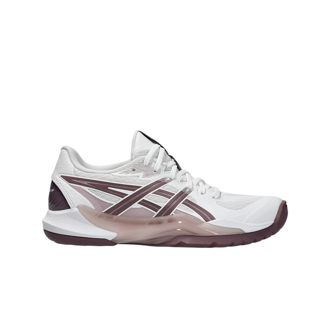 1072A104-100 (W) Asics Powerbreak FF White Dusty Mauve- B Standard