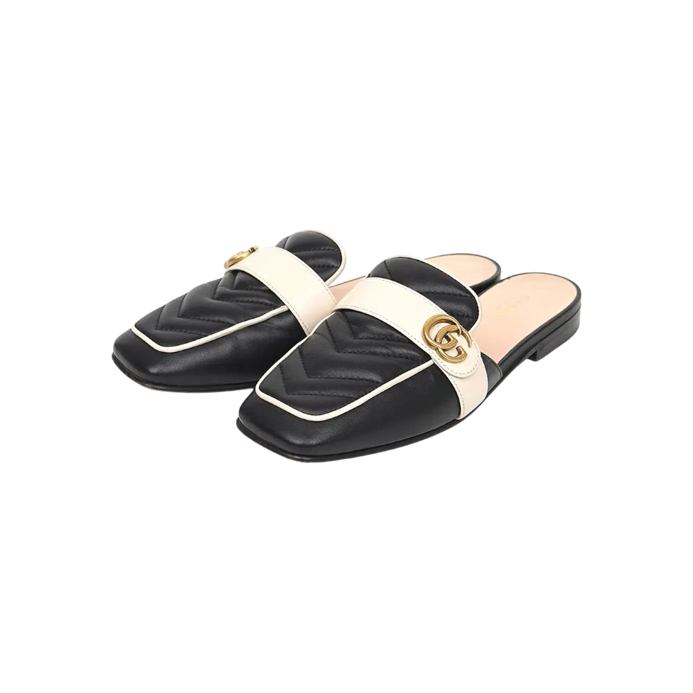 ITWEKRAVDCQG Gucci Double G Slide Loafer Sandals 670398