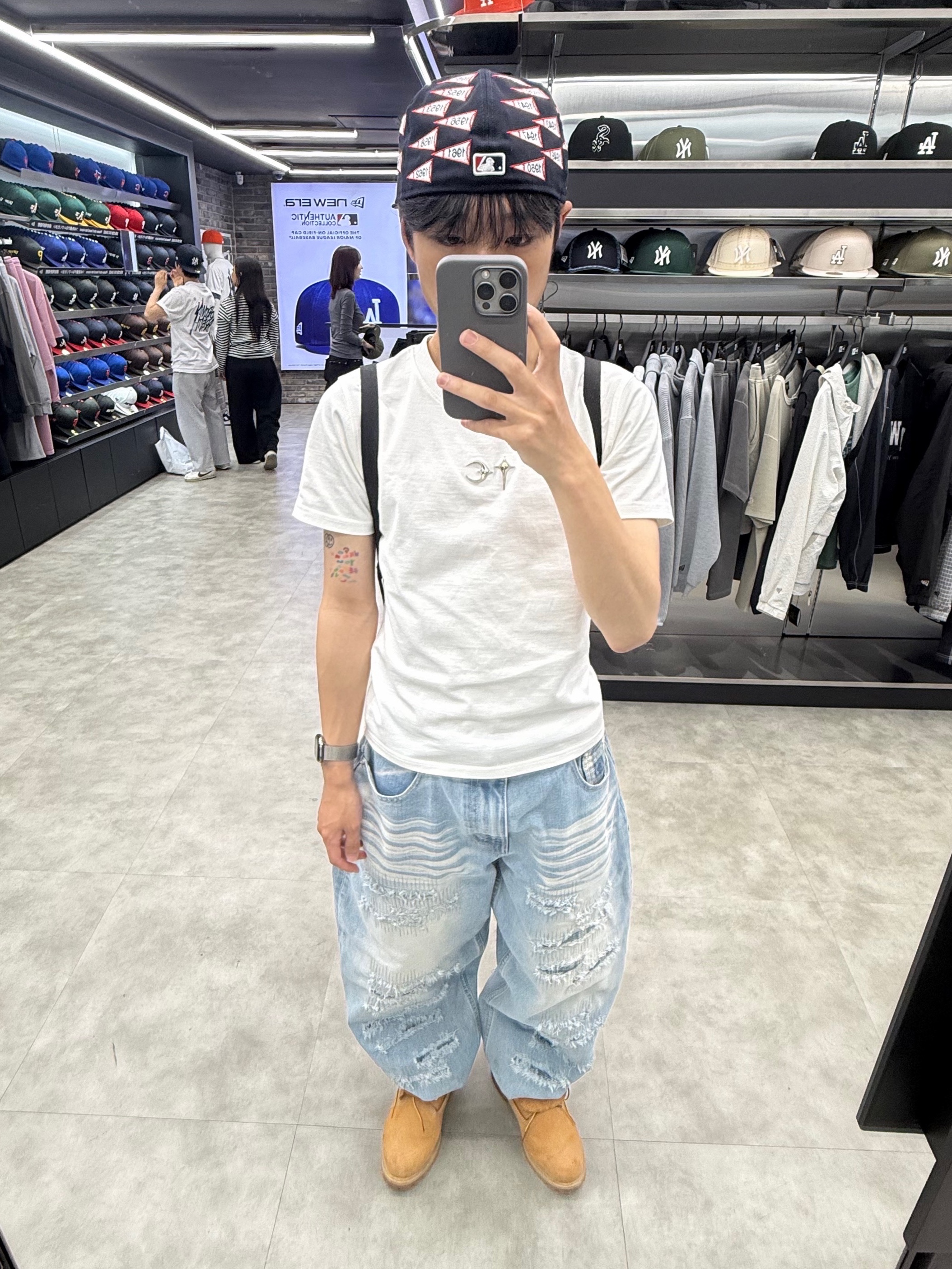 Timberland Premium 6 inch Waterproof Boot Wheat Nubuck - Wide, Thug Club Back T-Shirt Slim White 착용 스타일 - 1