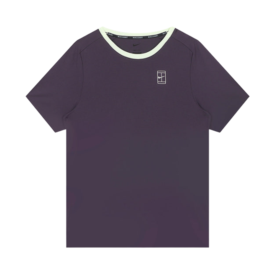 FZ6911-573 Nike Court Advantage Dri-Fit Tennis Top Dark Raisin Volt Tint - Asia