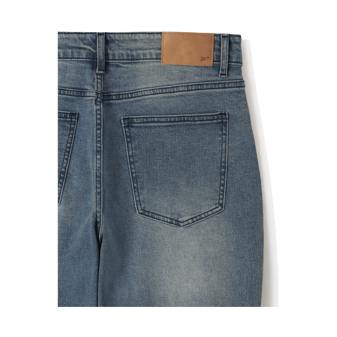 24/7 시리즈 세미 와이드 스트레이트 데님 인디고(24/7 series Semi-Wide Straight Denim Indigo) - 5