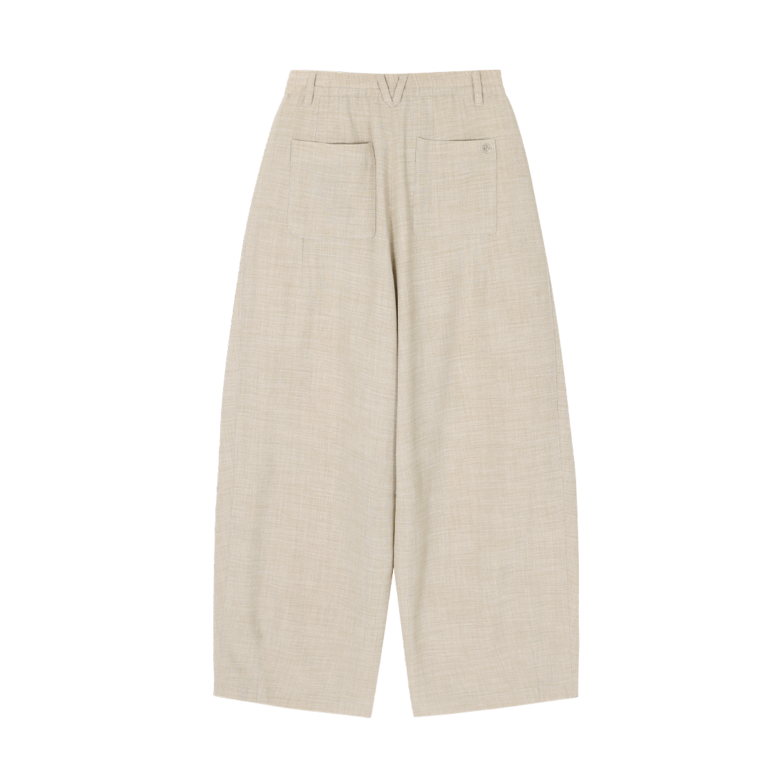 (W) 송지오 커브 다트 린넨 팬츠 라이트 베이지((W) SONGZIO Curved Dart Linen Pants Light Beige) - 2