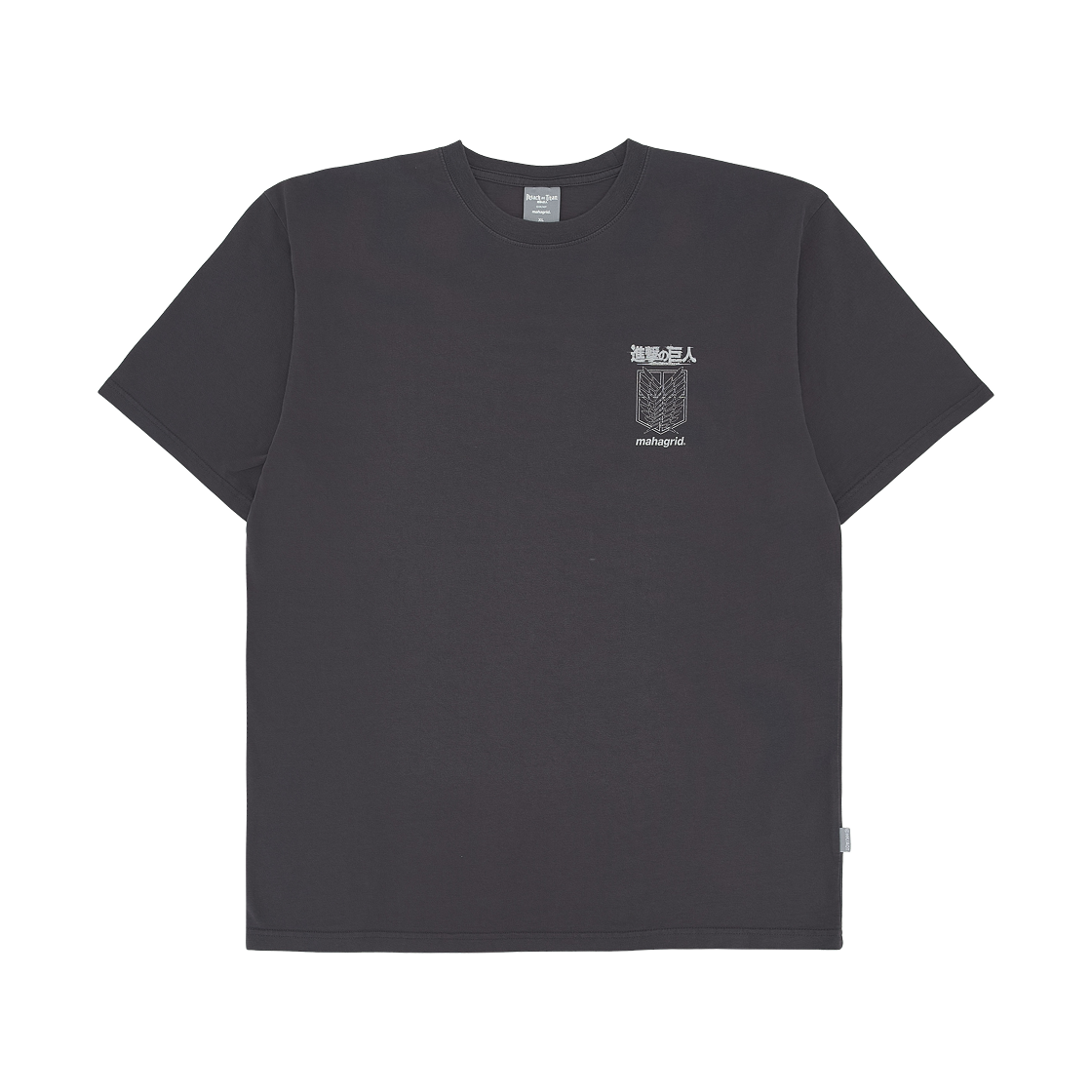 마하그리드 x 진격의 거인 워시드 콜로서스 타이탄 티셔츠 차콜(Mahagrid x Attack On Titan Washed Colossus Titan T-Shirt Charcoal) - 2