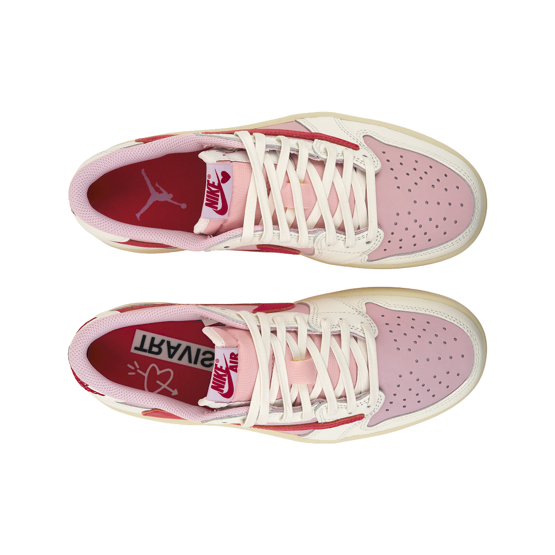 조던 1 x 트래비스 스캇 레트로 로우 OG SP 세일 트로피컬 핑크(Jordan 1 x Travis Scott Retro Low OG SP Sail Tropical Pink) - 5