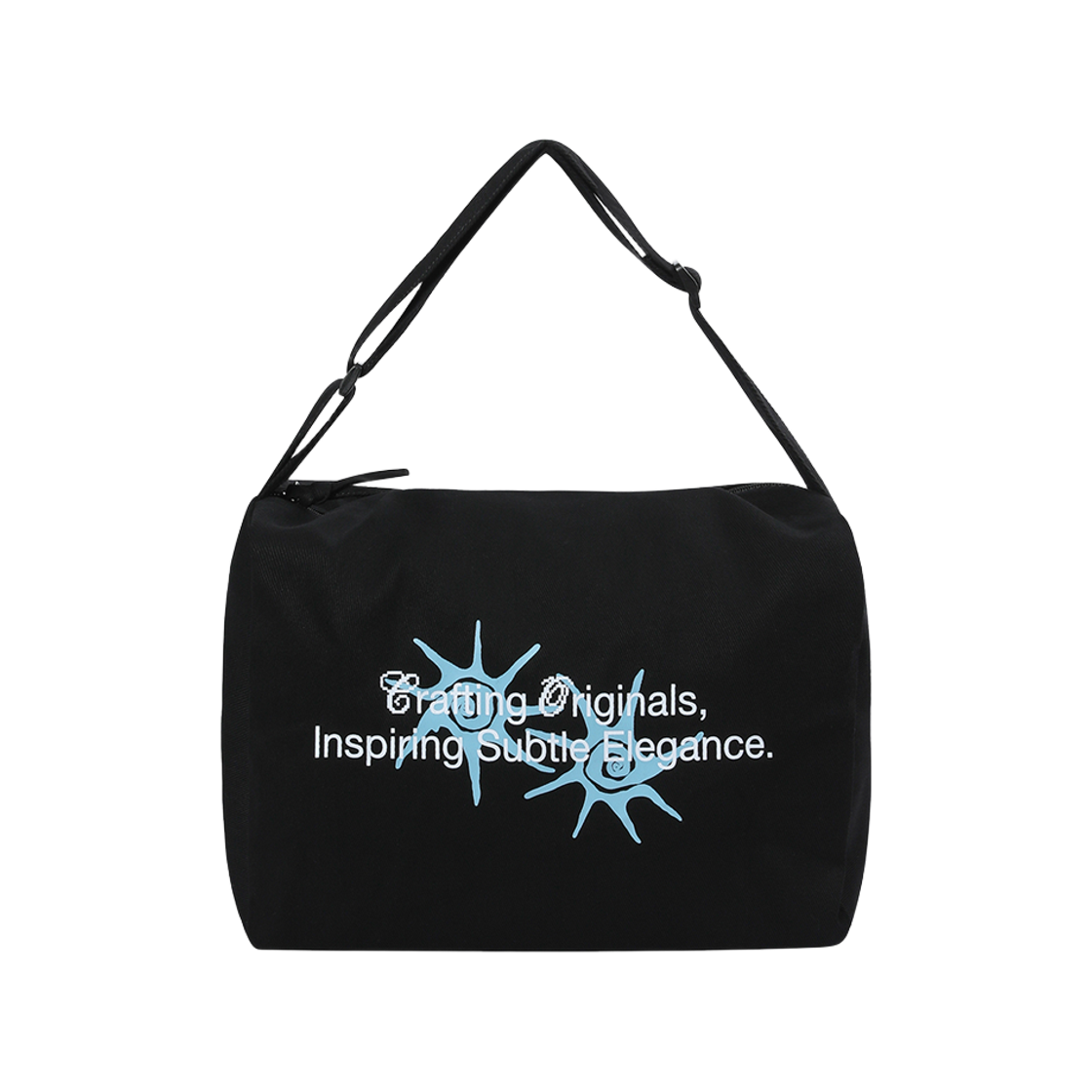 C-P00000EY Coiris Orua Lettering Cross Bag Black
