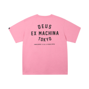 Deus Ex Machina Tokyo College Address T-Shirt Pink