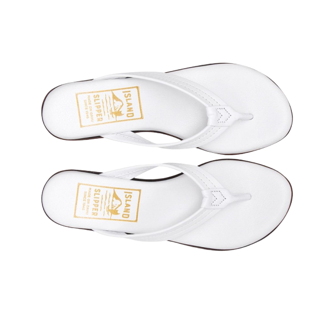 (W) 아일랜드 슬리퍼 클래식 레더 웨지 샌들 화이트((W) Island Slipper Classic Leather Wedge Sandals White) - 2