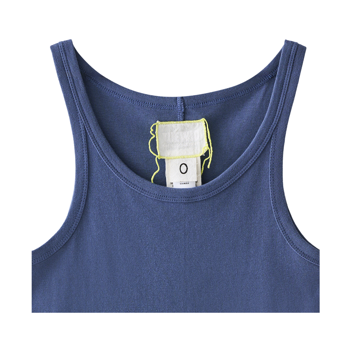 투위드 립 탱크탑나시 블루(Tuewid Ribbed Sleeveless Tank Top In Denim Blue) - 4