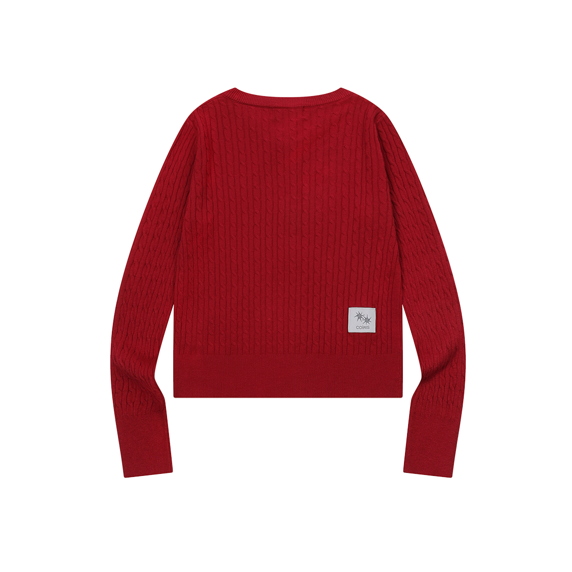 코이리스 에른 라운드넥 케이블 니트 가디건 레드(Coiris Ern R-Neck Cable Knit Cardigan Red) - 2