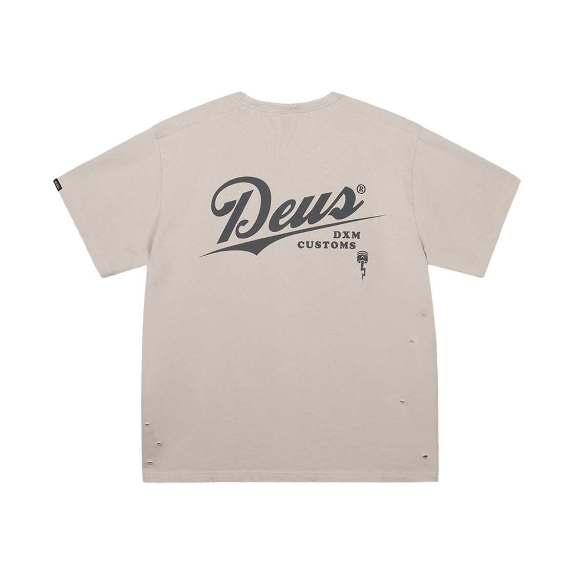 데우스 엑스 마키나 데미지드 다이드 티셔츠 베이지(Deus Ex Machina Damaged Dyed T-Shirt Beige) - 2