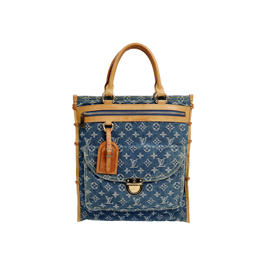 ITCSKEKDPWMH Louis Vuitton Monogram Denim Sac Plat C-A59647