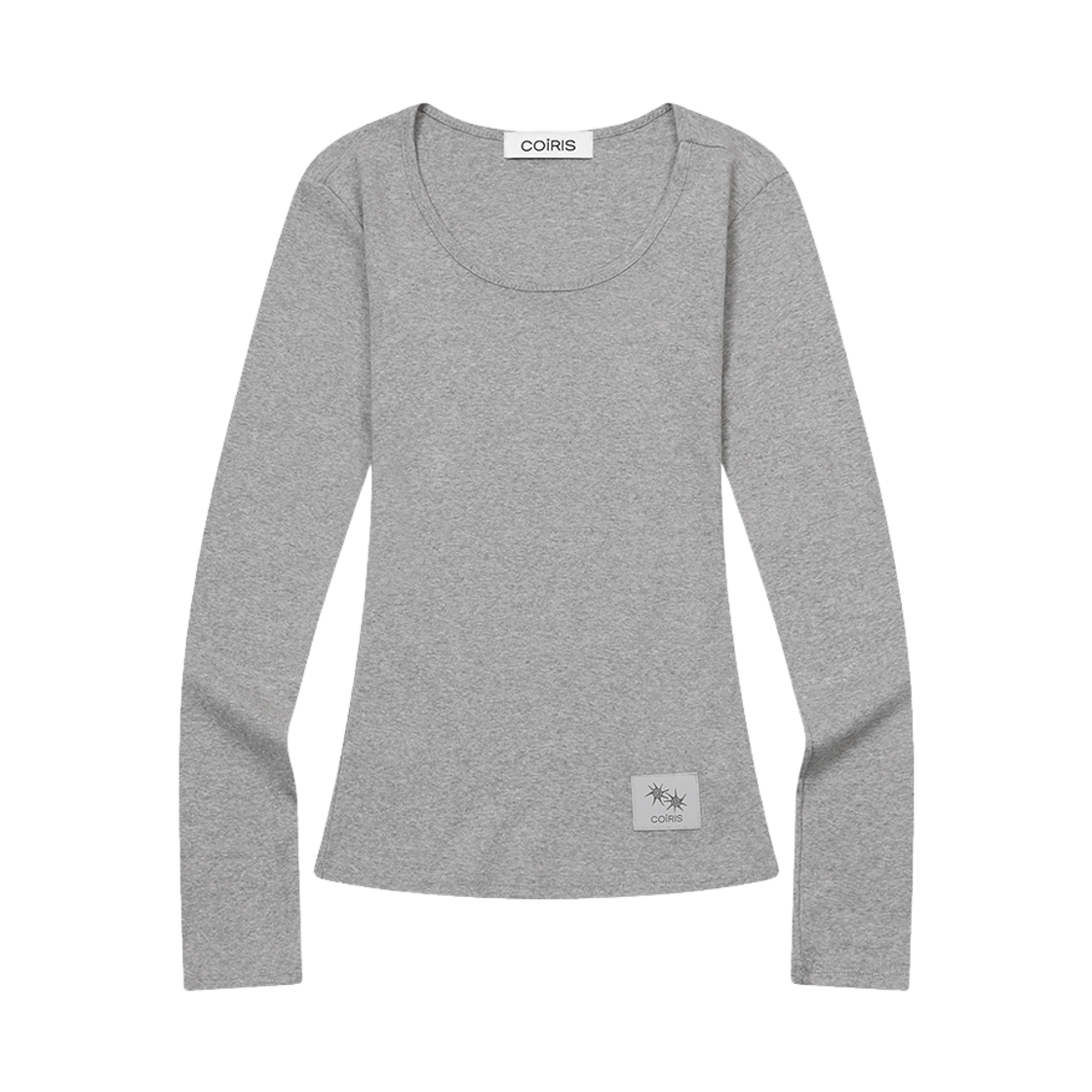 C-P00000BO Coiris Delki Midi Long Sleeve T Gray