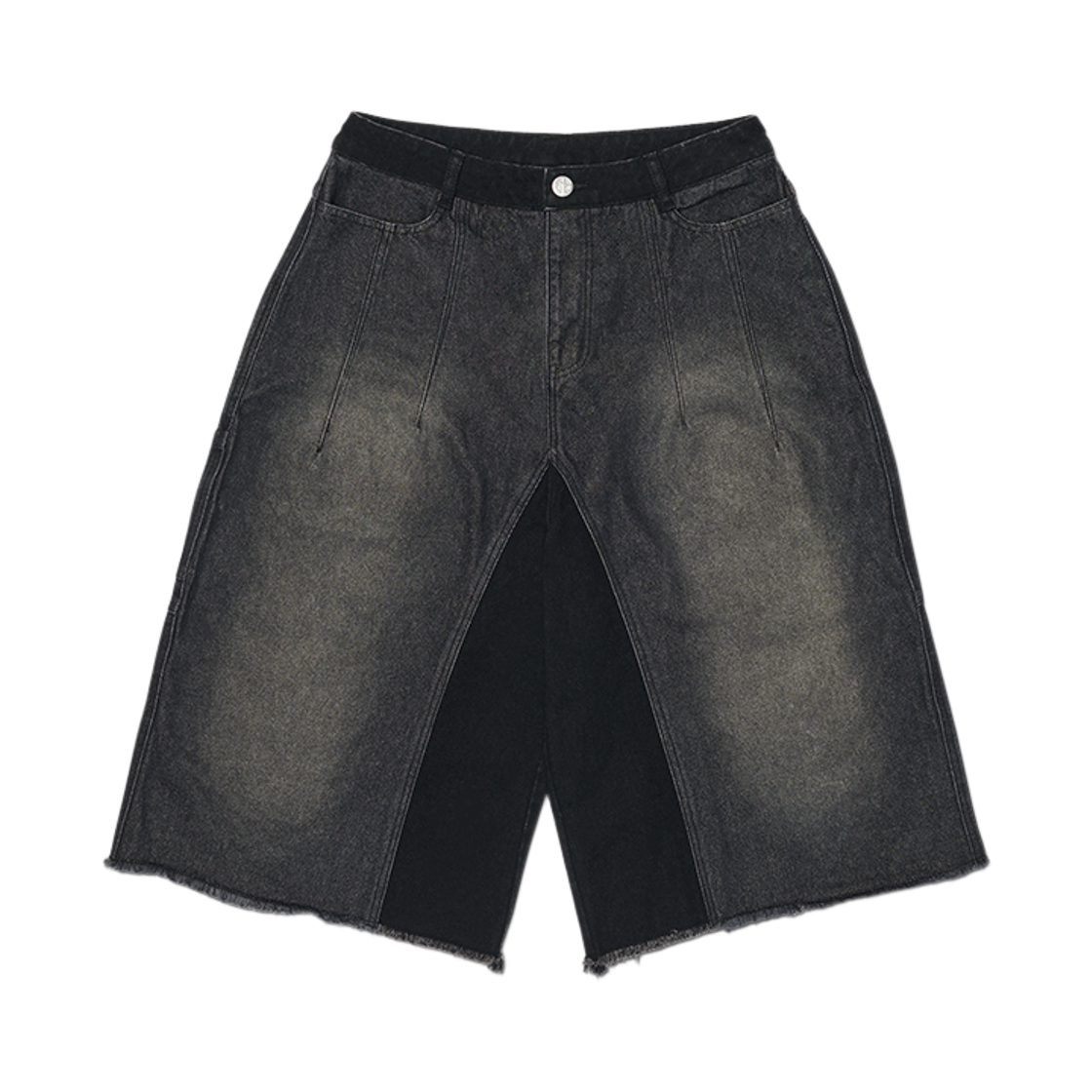 NMSS62SP05WBK NOMANUAL D.T Washed Denim Bermuda Pants Washed Black