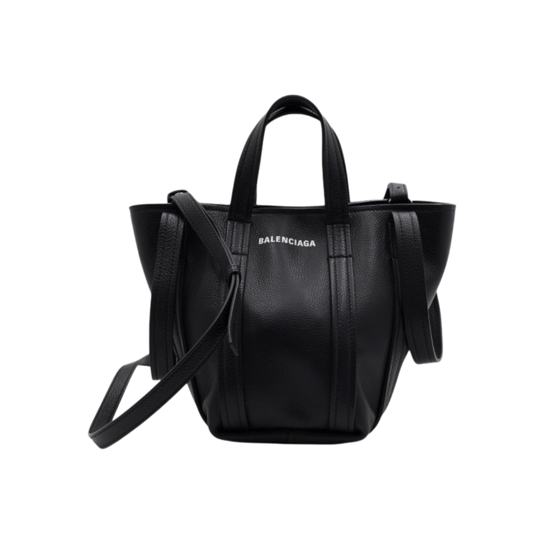 발렌시아가 672793 블랙 레더 노스사우스 에브리데이 XS 토트백 겸 숄더백 크로스백aa64472(Balenciaga Black Leather North South Everyday Tote & Shoulder Bag) - 1