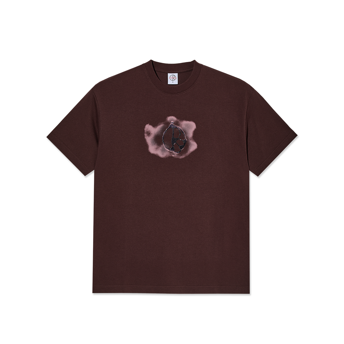 폴라스케이트 티 메탈 로고 워시드 보르도(Polar Skate Co. Tee Metal Logo Washed Bordeaux)