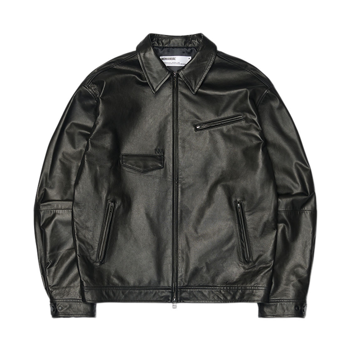노매뉴얼 네오 레더 자켓 블랙(NOMANUAL Neo Leather Jacket Black) - 1
