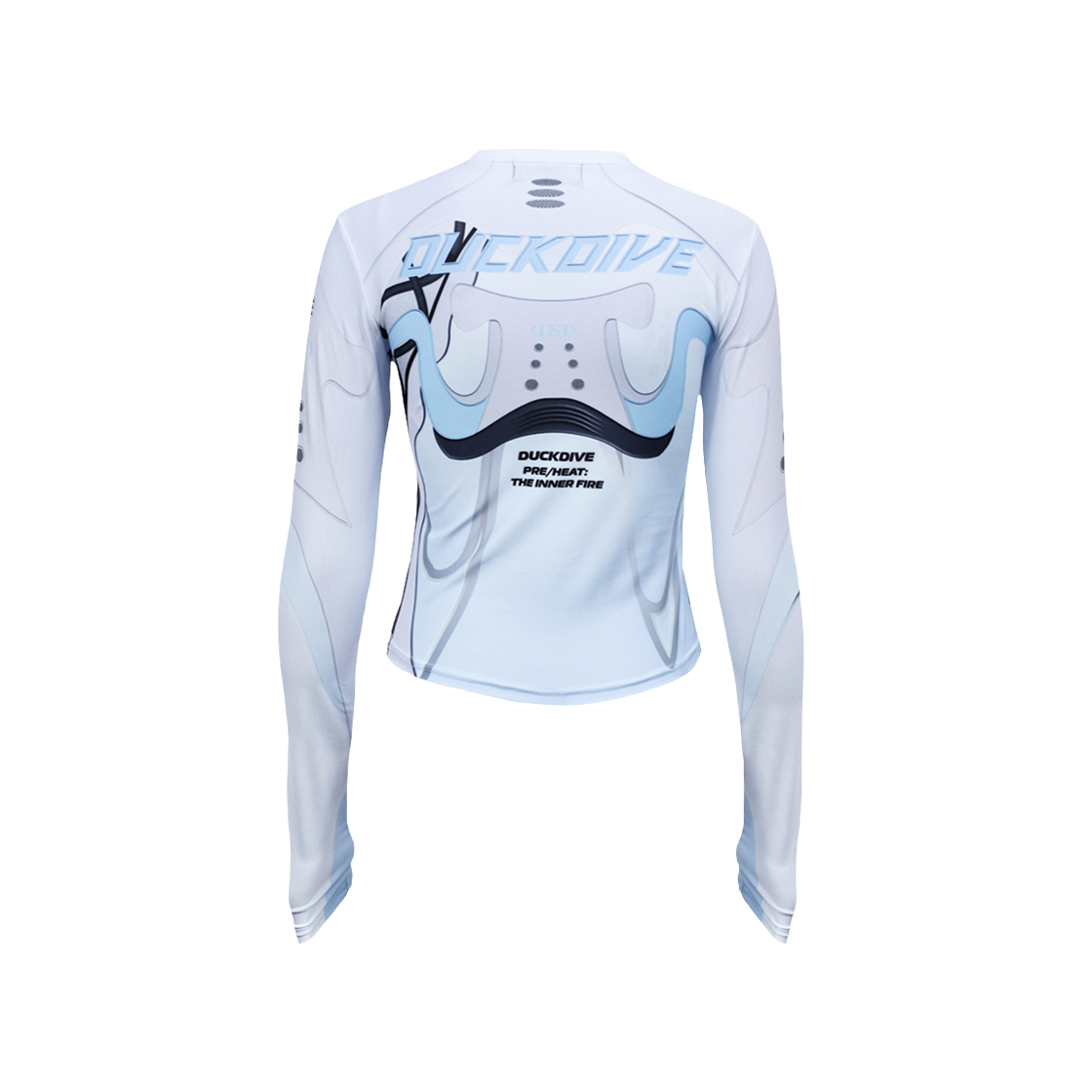 덕다이브 헬릭스 플로우 슬림 롱슬리브 그레이(DUCKDIVE Helix Flow Slim Jersey Long Sleeve Gray) - 2