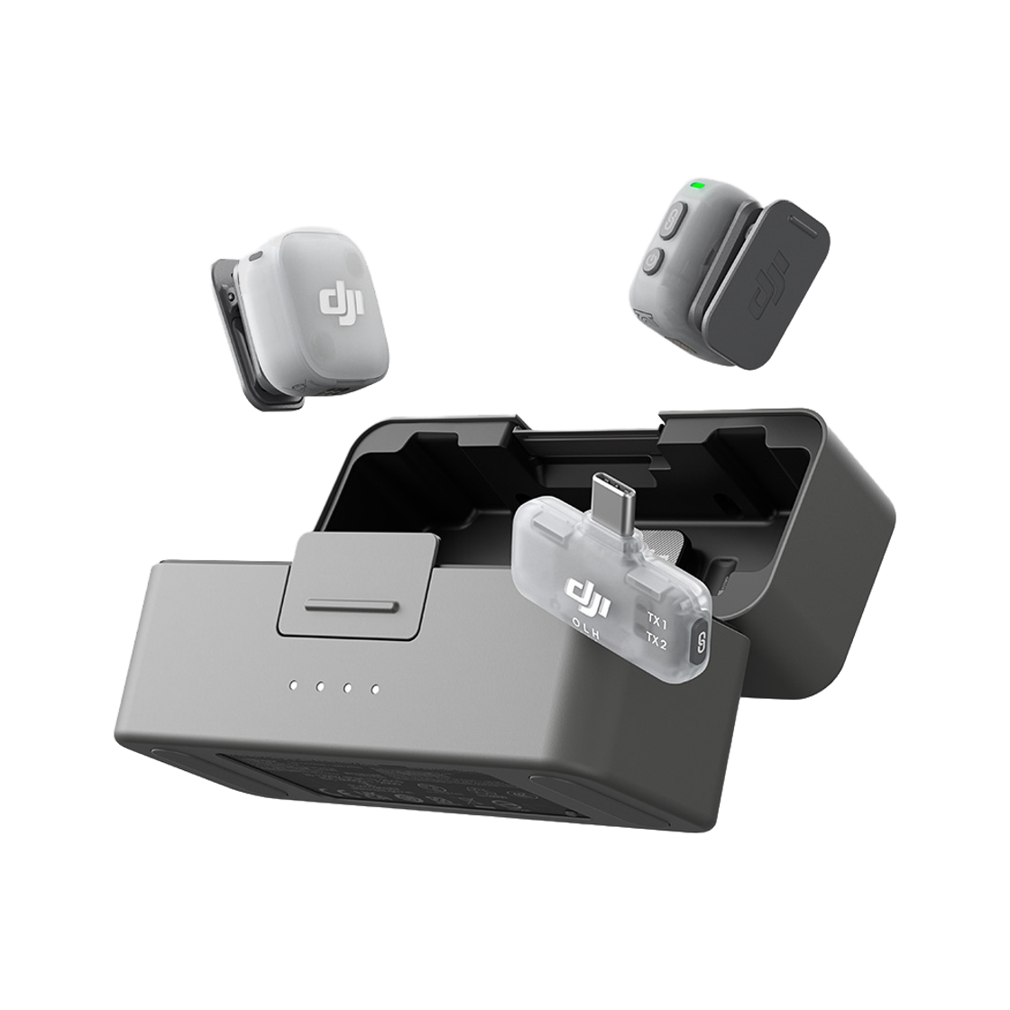 디제이아이 마이크 미니 2 (2 TX + 1 Mobile RX + 충전 케이스)(DJI Mic Mini 2 (2 TX + 1 Mobile RX + Charging Case))