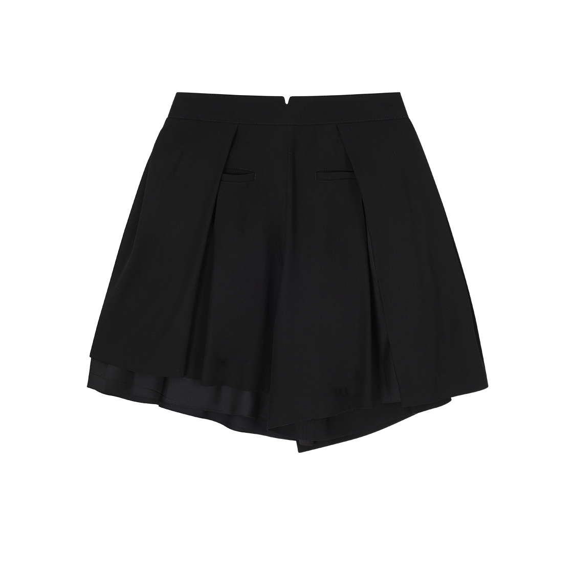 (W) 송지오 컬렉션 어시메트릭 스커트 레이어드 팬츠 블랙((W) SONGZIO COLLECTION Asymmetric Skirt Layered Pants Black) - 2