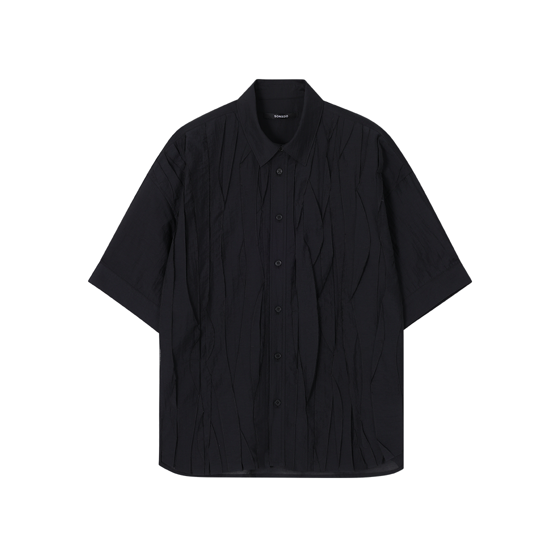 송지오 컬렉션 프래그먼트 하프 셔츠 블랙(SONGZIO COLLECTION Fragment Half Shirt Black) - 1