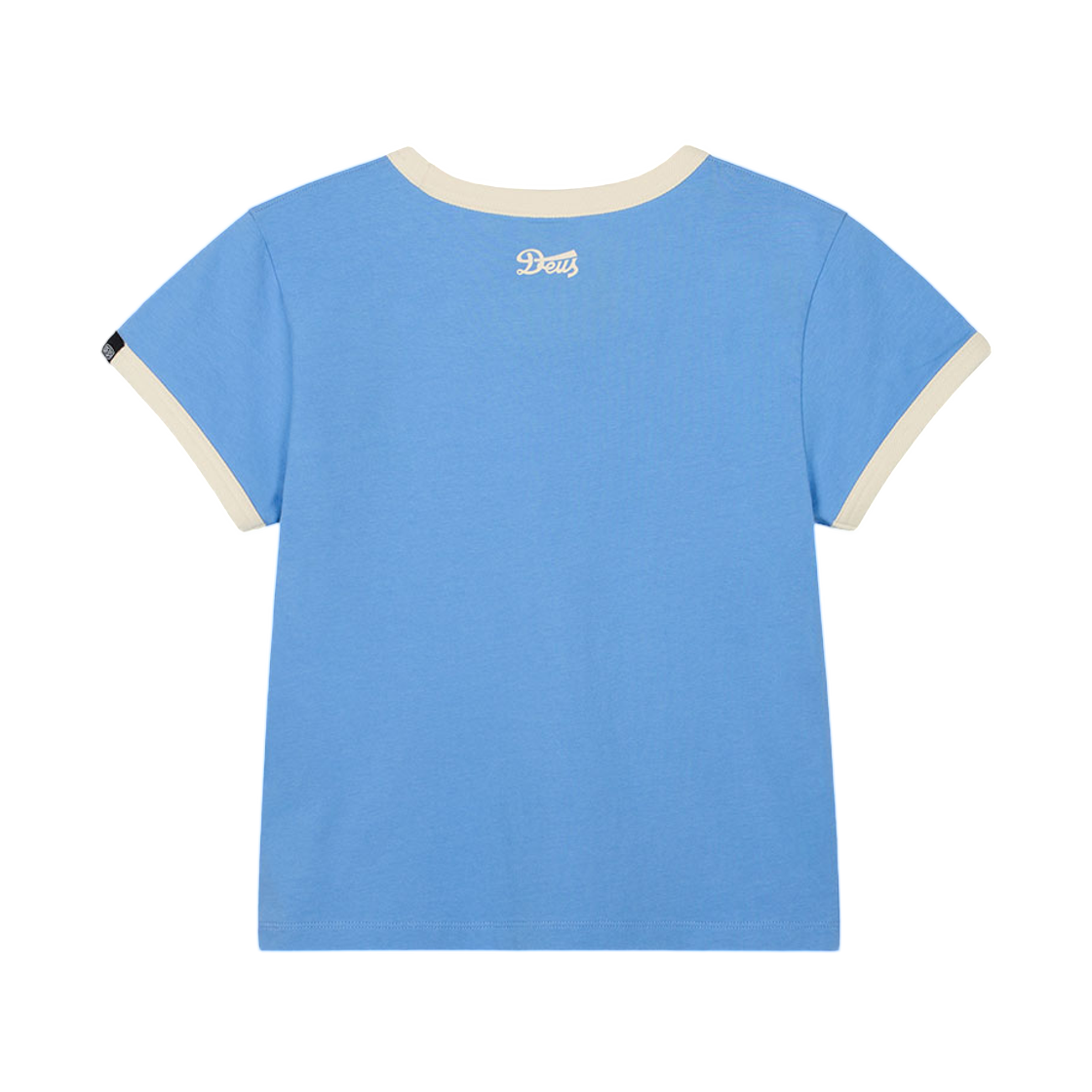 (W) 데우스 엑스 마키나 에브리데이 링거 티셔츠 스카이 블루((W) Deus Ex Machina Everyday Ringer T-Shirt Sky Blue) - 2