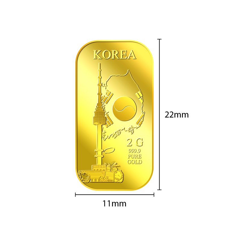 퓨어골드 24K 순금 싱가폴 프리미엄 골드바 2g 남산타워(puregoldsg N Seoul Tower 2g Gold Bar) - 5
