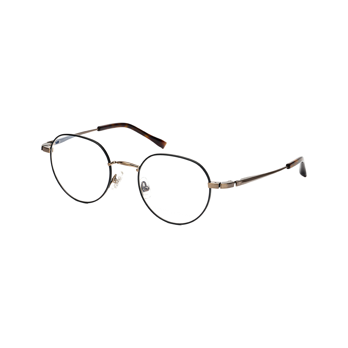 테츠오아이웨어 하나 메탈테 C1 블랙 & 브라운(TETSUO EYEWEAR Hana C1 Black & Brown) - 2