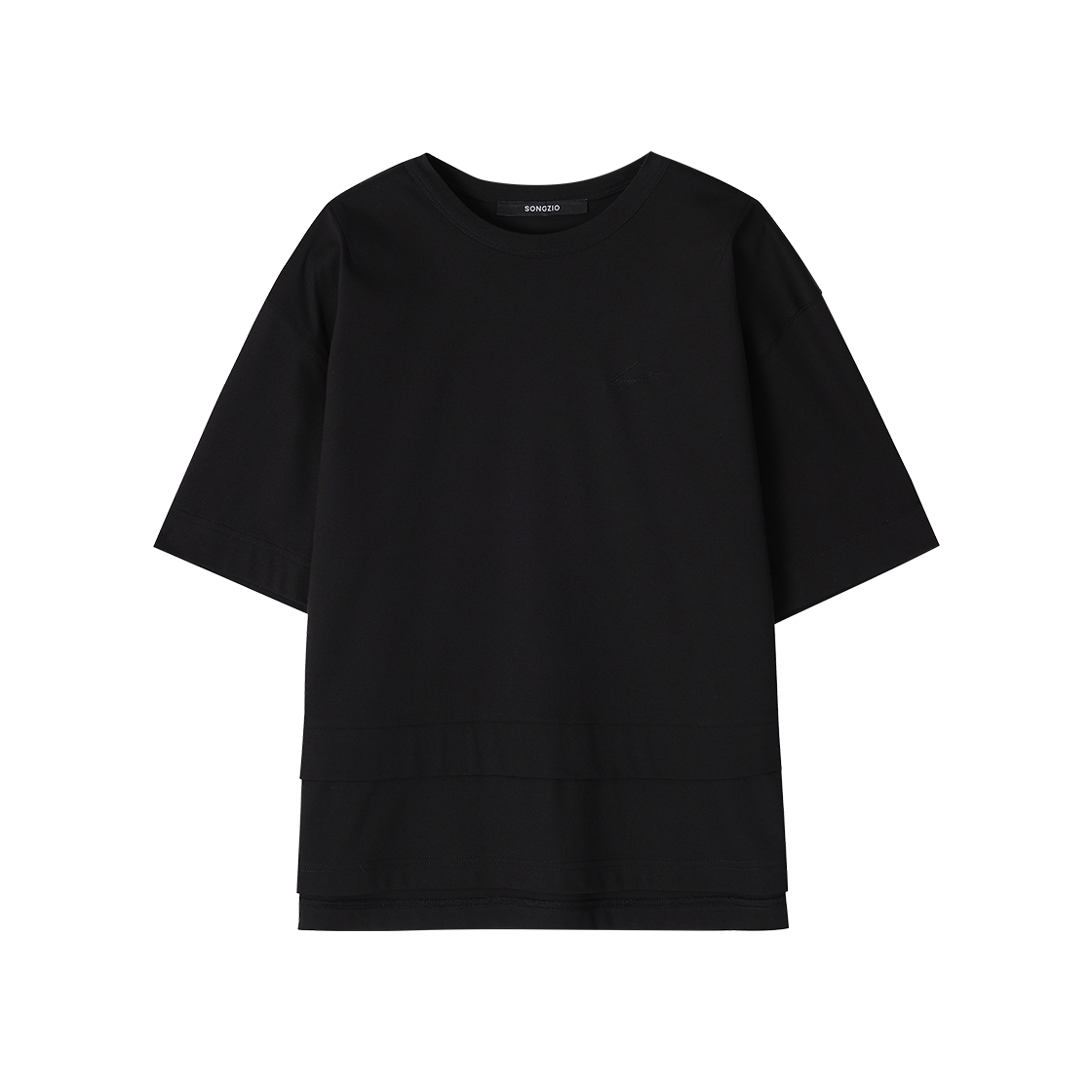 WI3TS772BK (W) SONGZIO COLLECTION Archangel Embroidered T Shirt Black