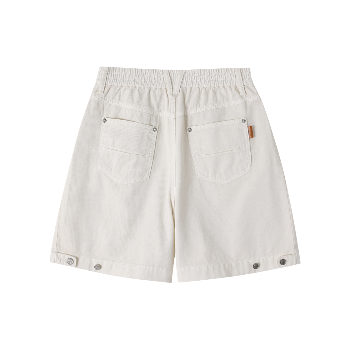 (W) 송지오 레벨 볼륨 데님 쇼츠 크림((W) SONGZIO Level Volume Denim Shorts Cream) - 2