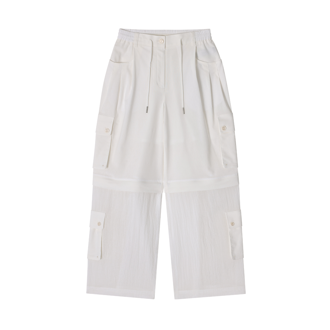 WI3PT759WH (W) SONGZIO COLLECTION Ghost Meta Pants White