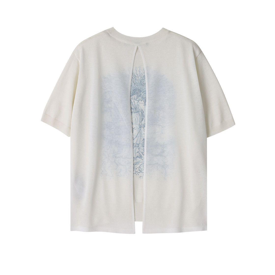 (W) 송지오 컬렉션 셀레스티얼 엠브로이드 베일드 니트 아이보리((W) SONGZIO COLLECTION Celestial Embroidered Veiled Knit Ivory) - 2