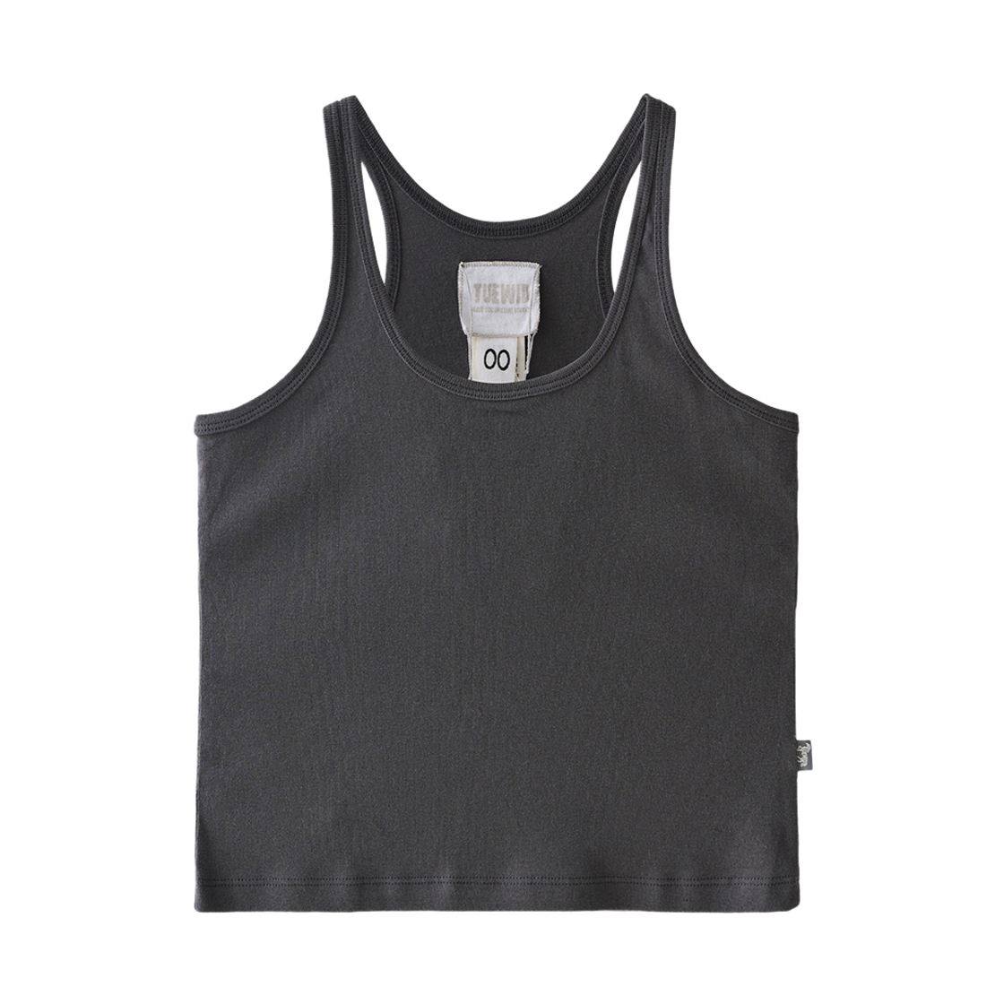 투위드 저지 탱크탑나시 차콜(Tuewid Jersey Tank Top Graphite)
