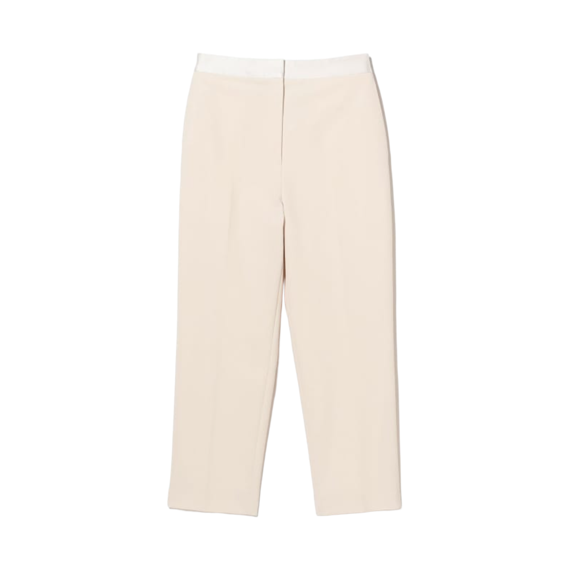 (W) 데미 럭스 빔즈 스트레이트 크리스 팬츠 아이보리((W) Demi-Luxe Beams Straight Crease Pants Ivory) - 1