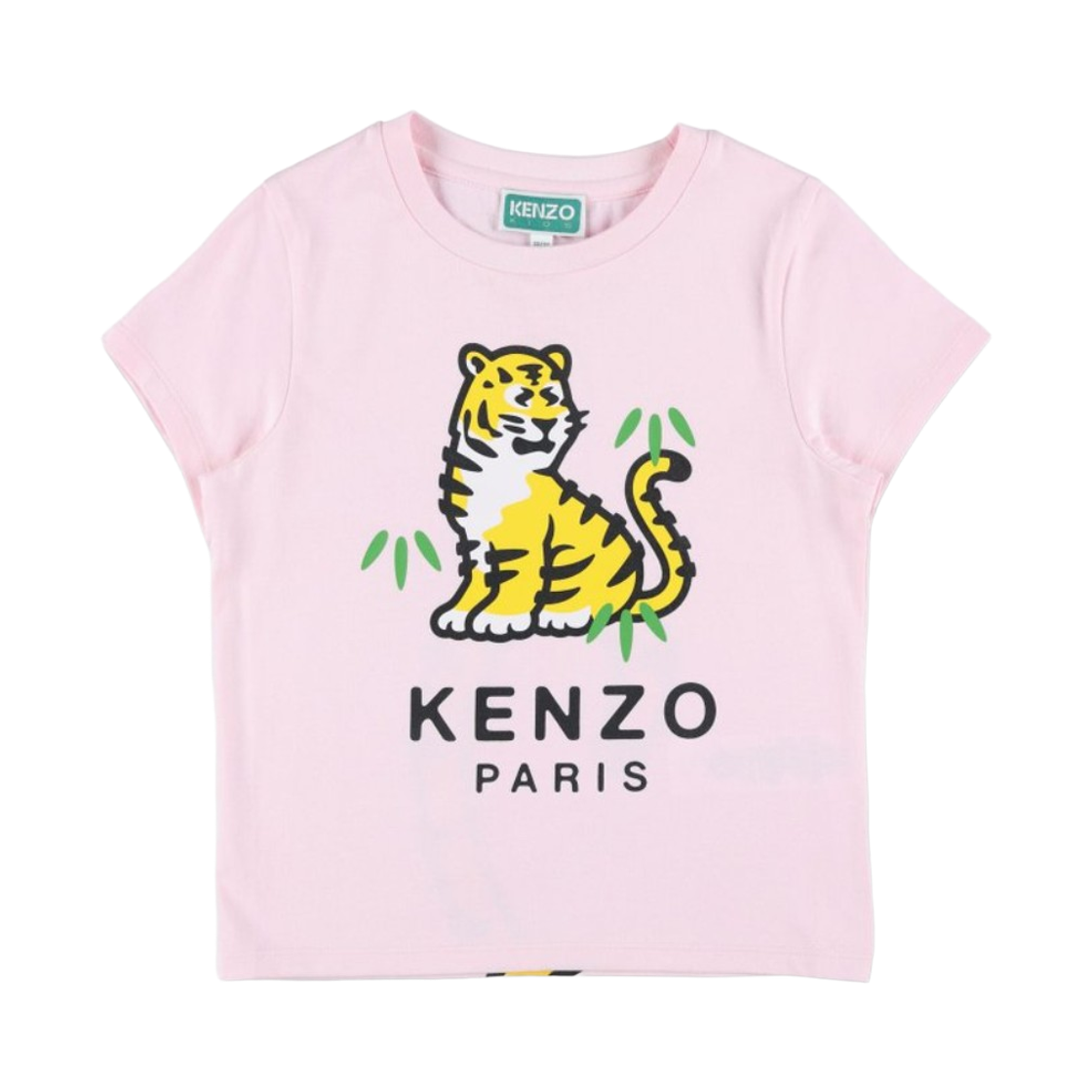 K61809-45B (Kids) Kenzo Kotora Tiger T-Shirt Pink