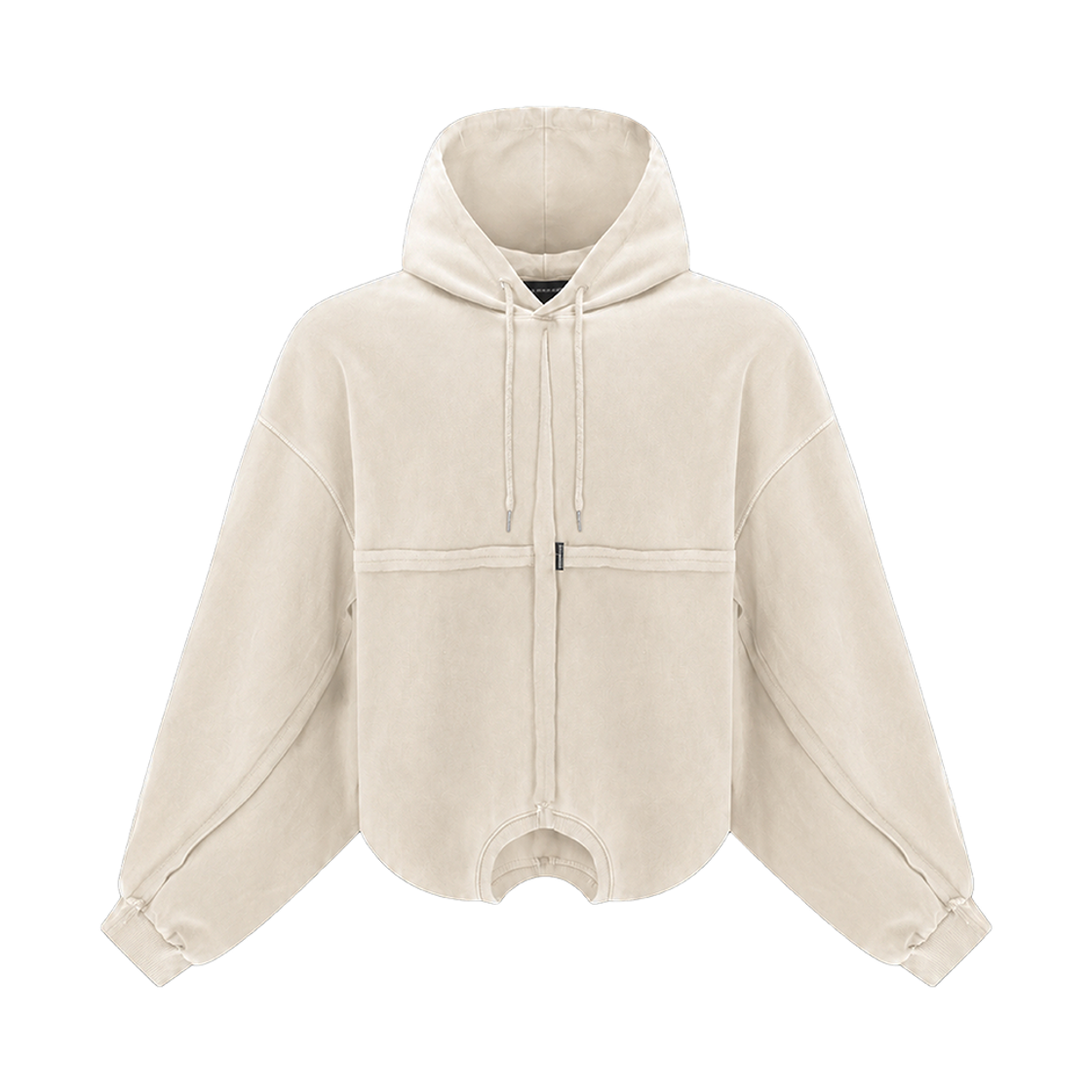 [프리오더] 써저리 리메이크 드롭넥 후디  아이보리([프리오더] Surgery Remake Dropped Neck Hoodie Ivory)