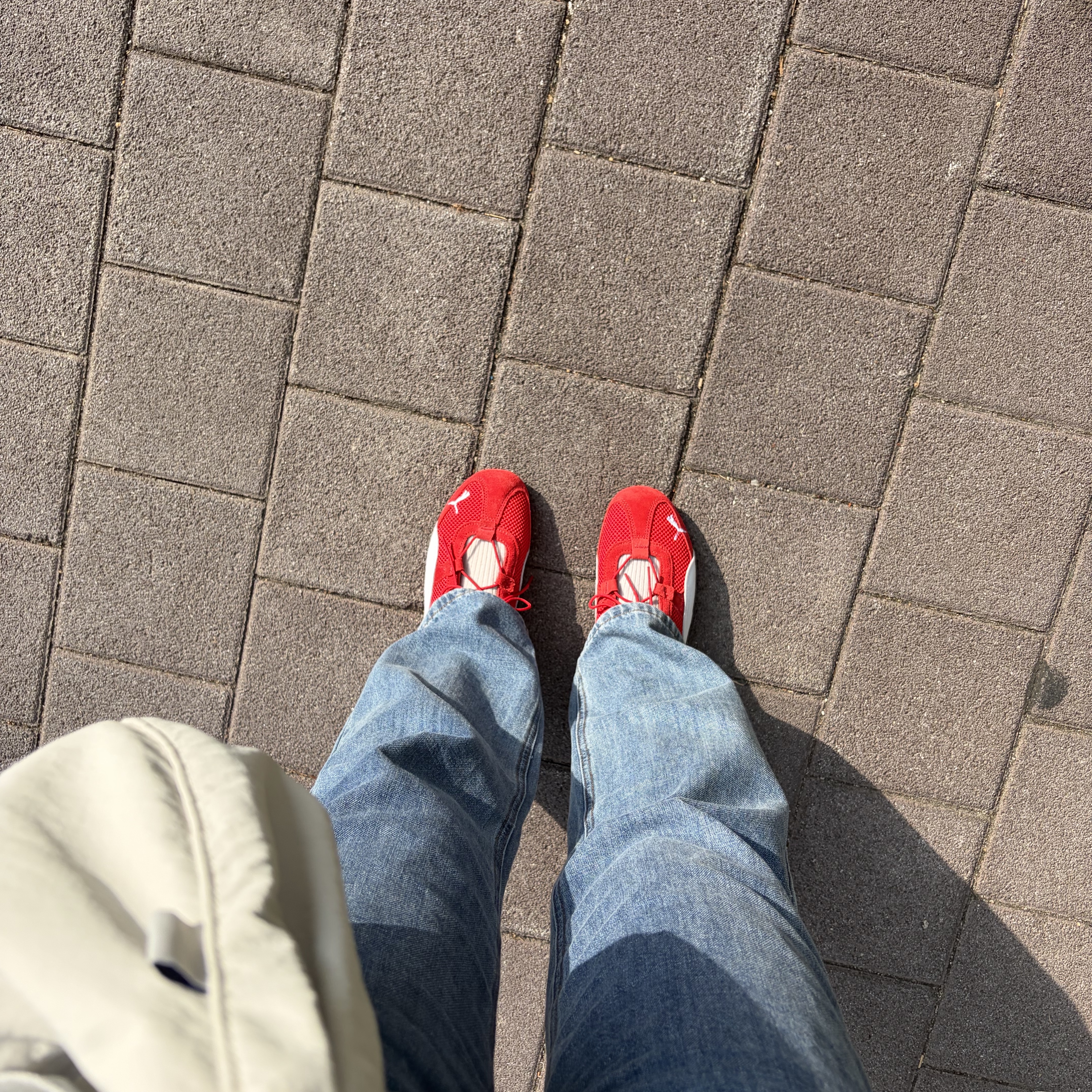 (W) Puma Speedcat Go For All Time Red Puma White 착용 스타일 - 1