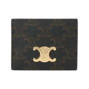 Celine Bi-Fold Card Holder in Triomphe Canvas Tan