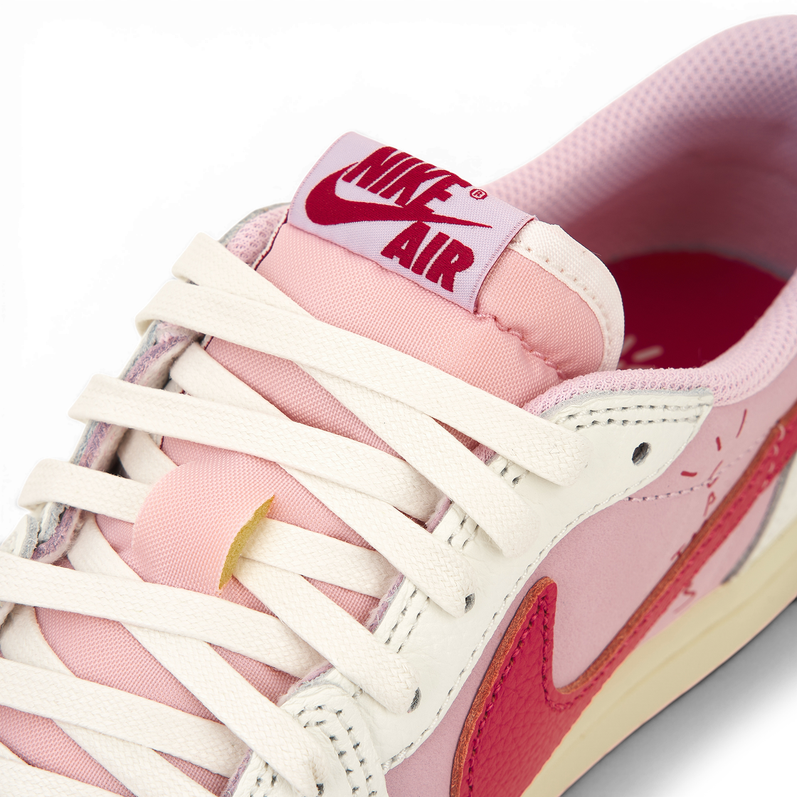 조던 1 x 트래비스 스캇 레트로 로우 OG SP 세일 트로피컬 핑크(Jordan 1 x Travis Scott Retro Low OG SP Sail Tropical Pink) - 7