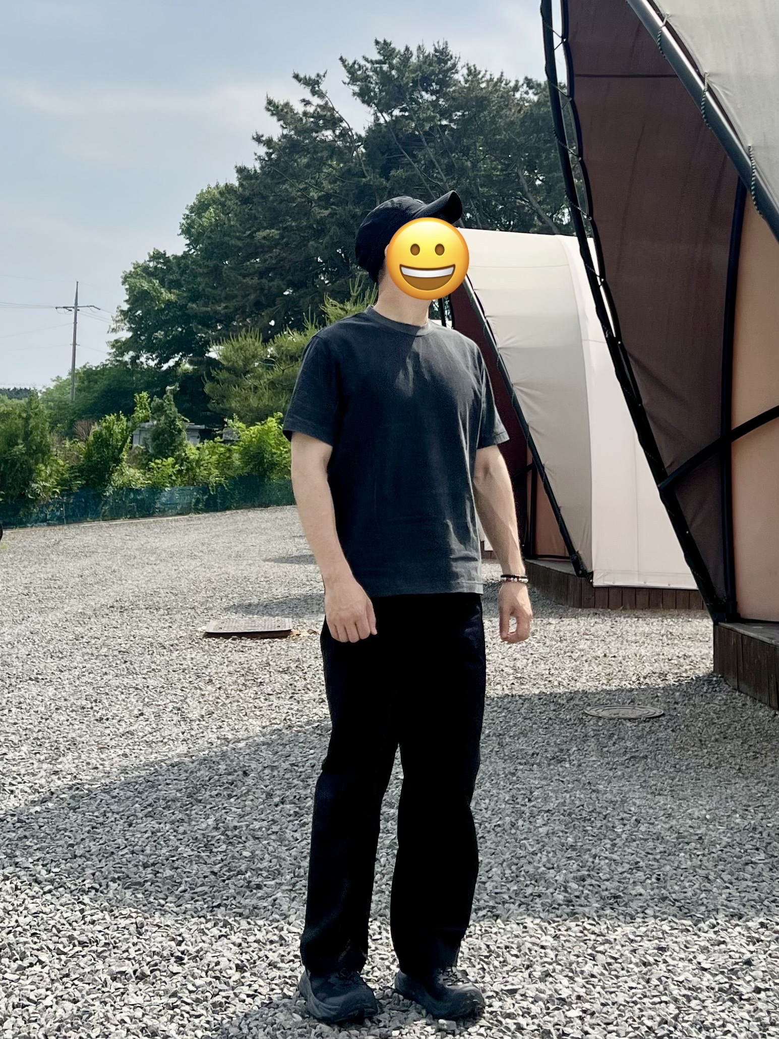 Dimitri Black Everyone's Single Stitch Short Sleeve T-Shirt Coolmax Fabric Pigment Charcoal, Hoka Hopara 2 Black 착용 스타일 - 2