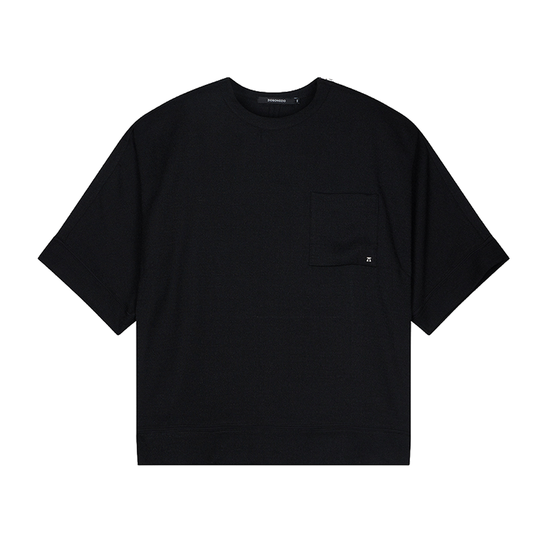 ZI3TS302BK ZIOSONGZIO Tweed Dolman T-Shirt Black