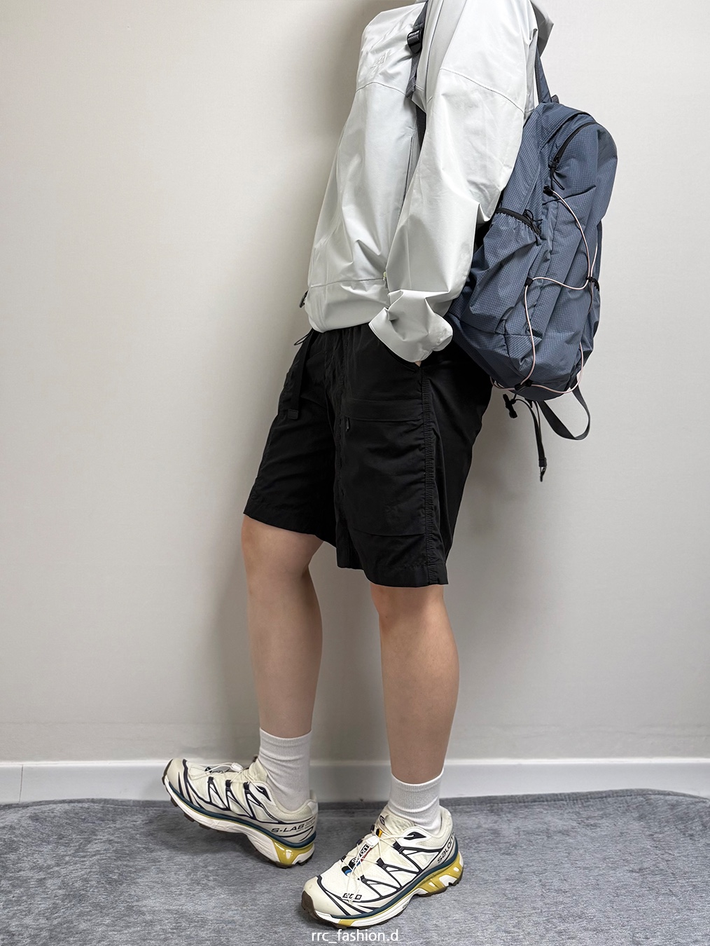 [KREAM 단독] MAZIUNTITLED Roam Pack Dusty Blue, Nike ACG Storm-Fit ADV Cascade Rains Full Zip Jacket Photon Dust - Asia 착용 스타일 - 3