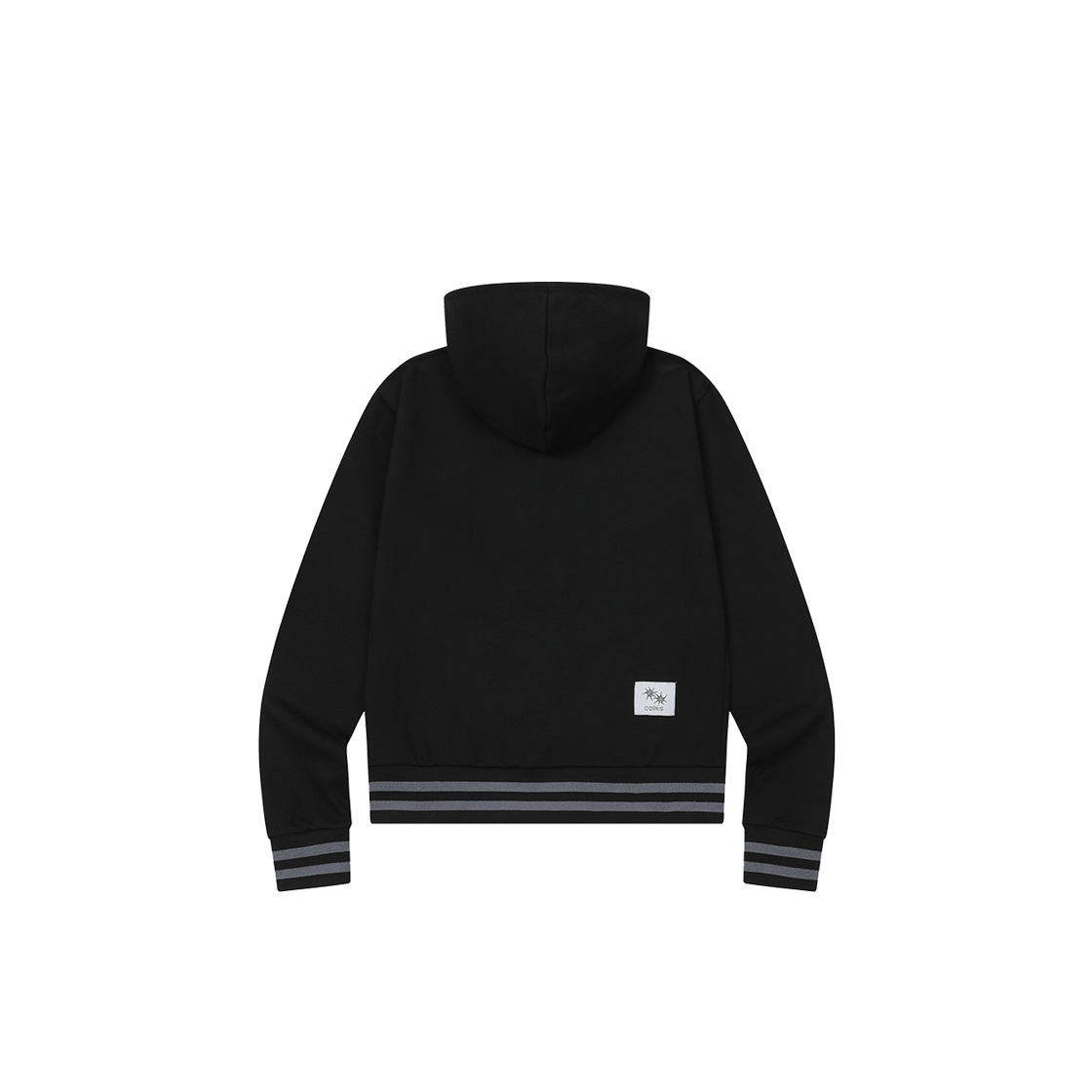 코이리스 리픈 투웨이 배색 포켓 후드 집업 블랙(Coiris Rippen 2 Way Pocket Hood Zip Up Black) - 2