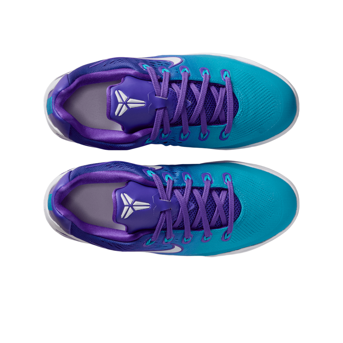 (GS) 나이키 코비 9 로우 EM 블루 라군 앤 피어스 퍼플((GS) Nike Kobe 9 Low EM Blue Lagoon and Fierce Purple) - 2