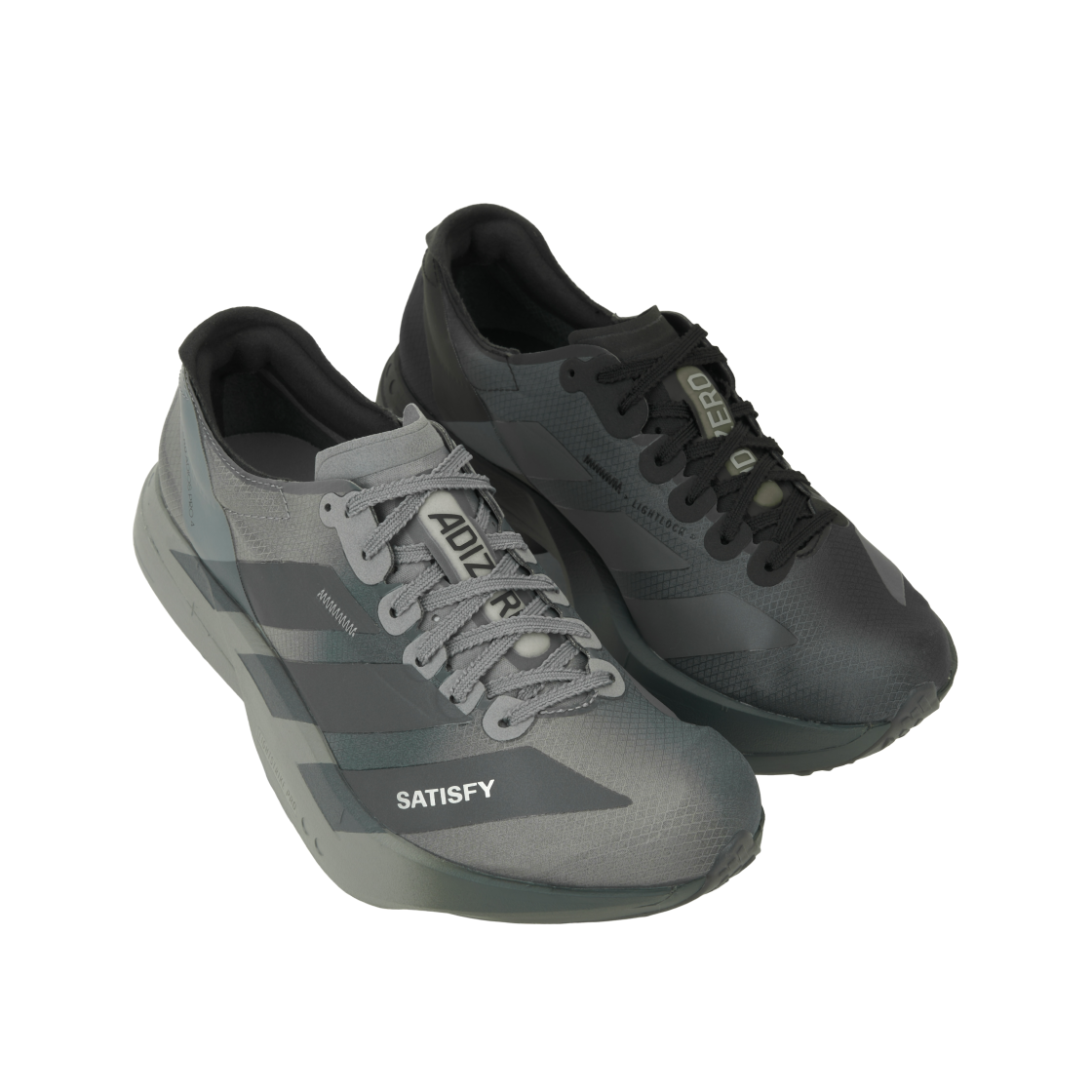 아디다스 x 새티스파이 아디제로 아디오스 프로 4 코어 블랙 그레이 파이브(Adidas x Satisfy Adizero Adios Pro 4 Core Black Grey Five) - 4