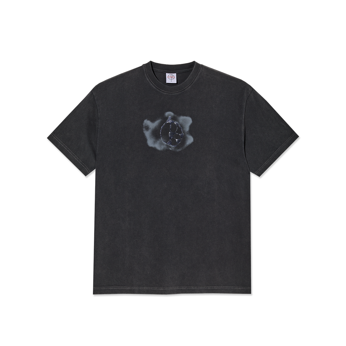 P000BLPY Polar Skate Co. Tee Metal Logo Silver black